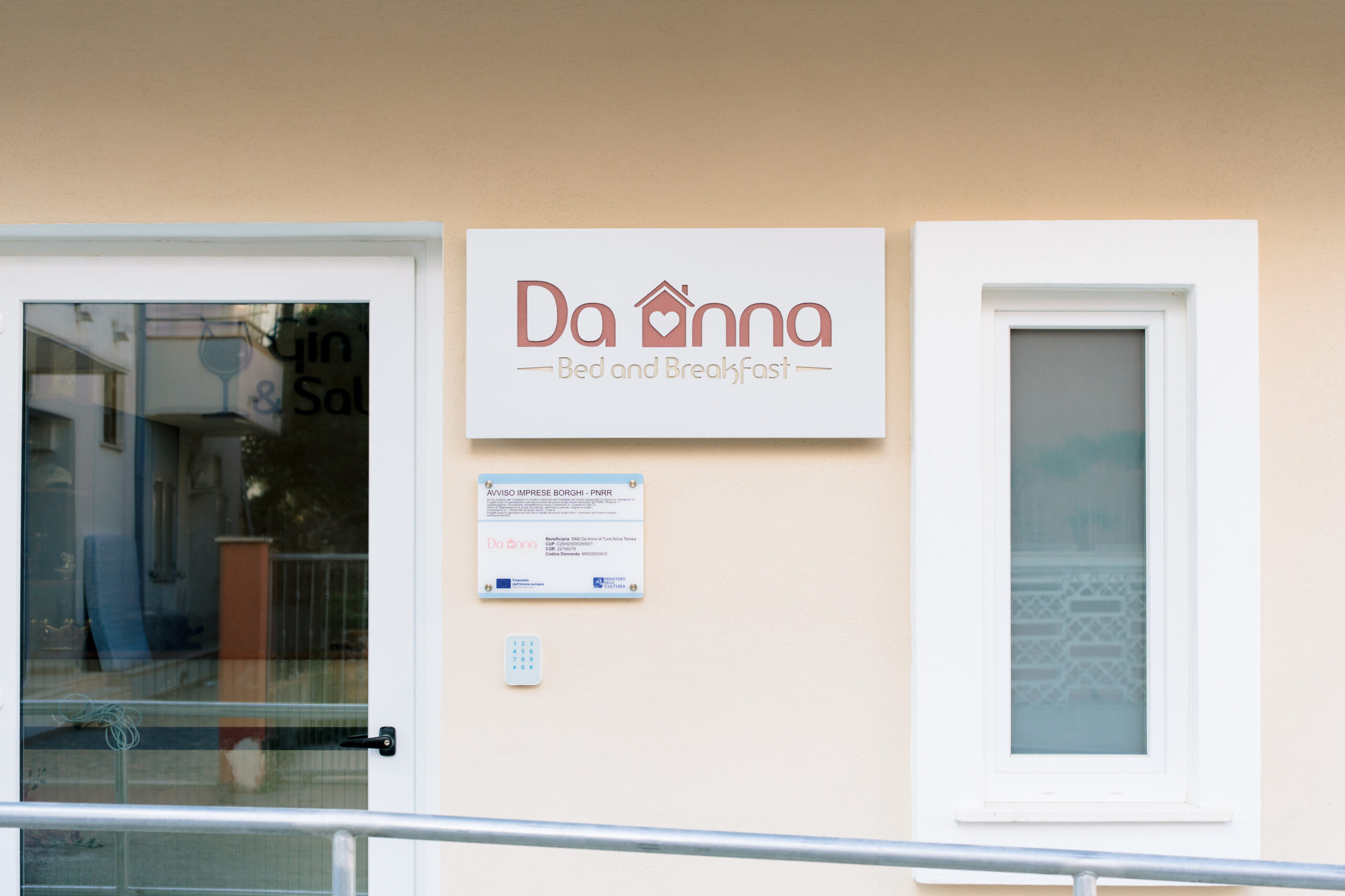 Ingresso B&B Da Anna a Torretta di Crucoli